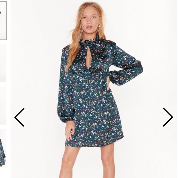 Nasty Gal Collection Flower About That Dress SZ 2 - Picture 3 of 13